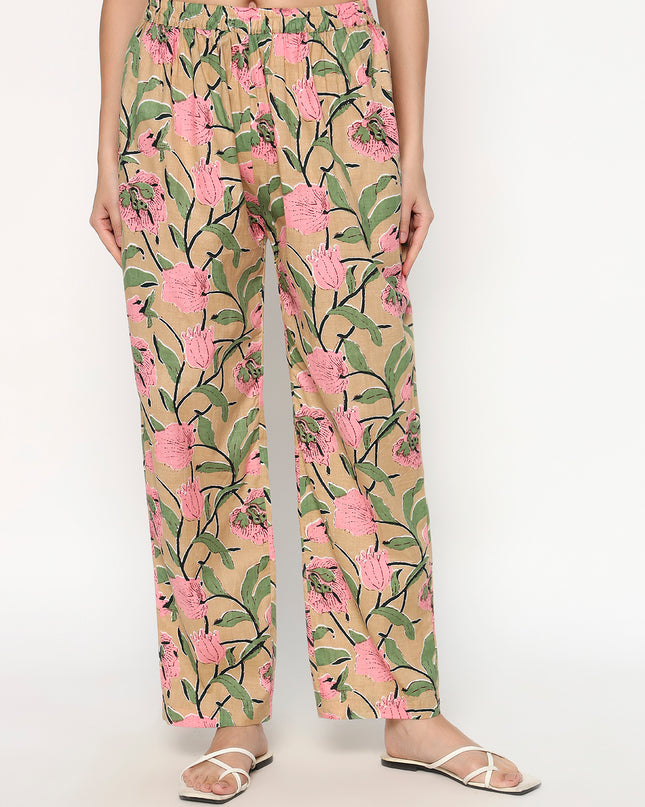 Pastel Kurti Plazo Set