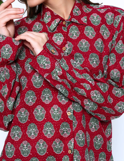Vintage Rose Shirt Trouser Set