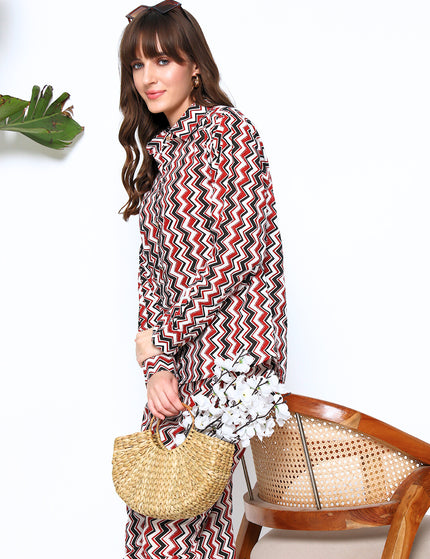 Stripes Shirt Trouser Set
