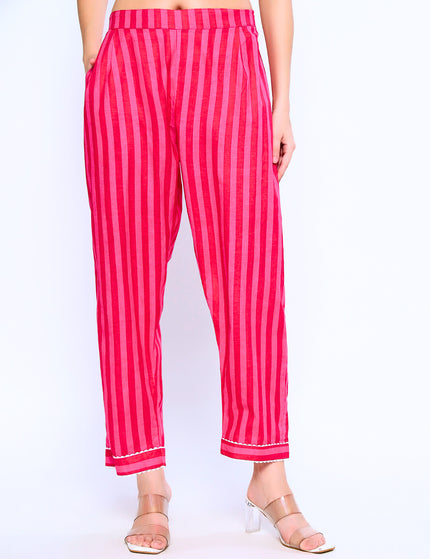 Hot Like Rose-Long Shirt Plazo Set