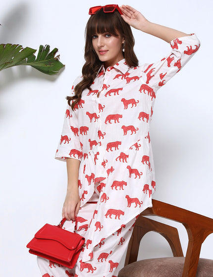 Snow Panther White Co-Ord Set