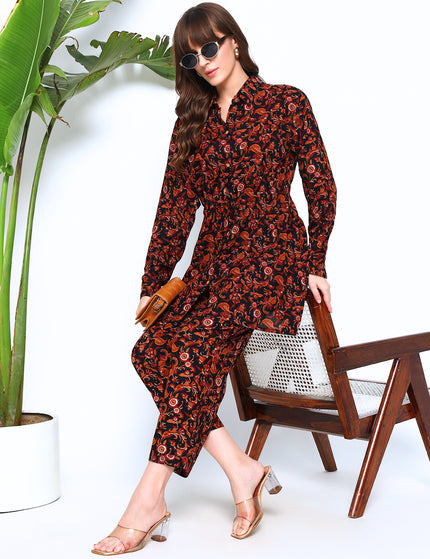 Floral Shirt Trouser Coord Set