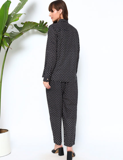 Black Buti Shirt Pant Set