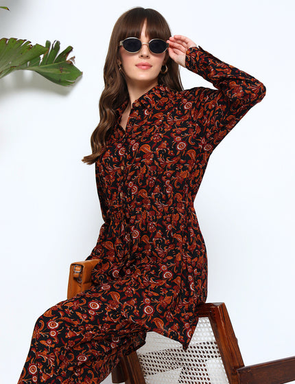 Floral Shirt Trouser Coord Set