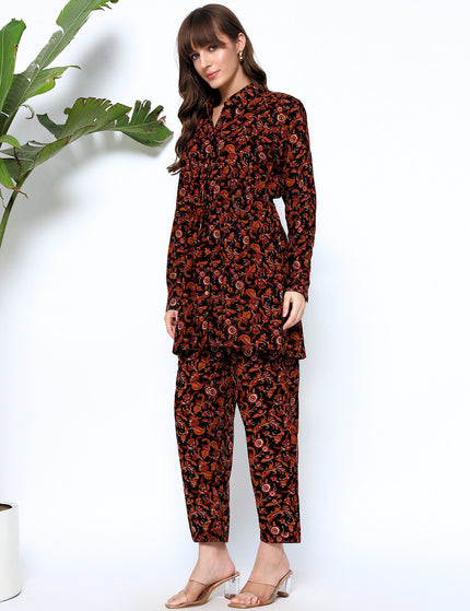Floral Shirt Trouser Coord Set