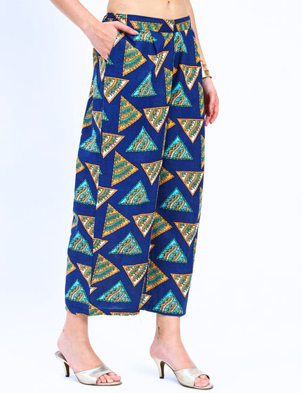 Navy Blue Printed Coord Set
