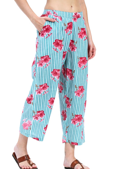 Green Stripe Floral Coord Set