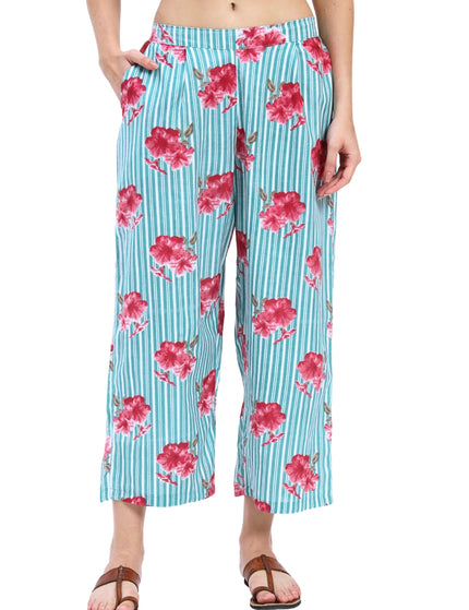 Green Stripe Floral Coord Set