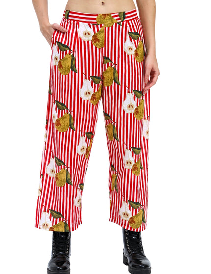 Red White Stripe Pear Coord Set