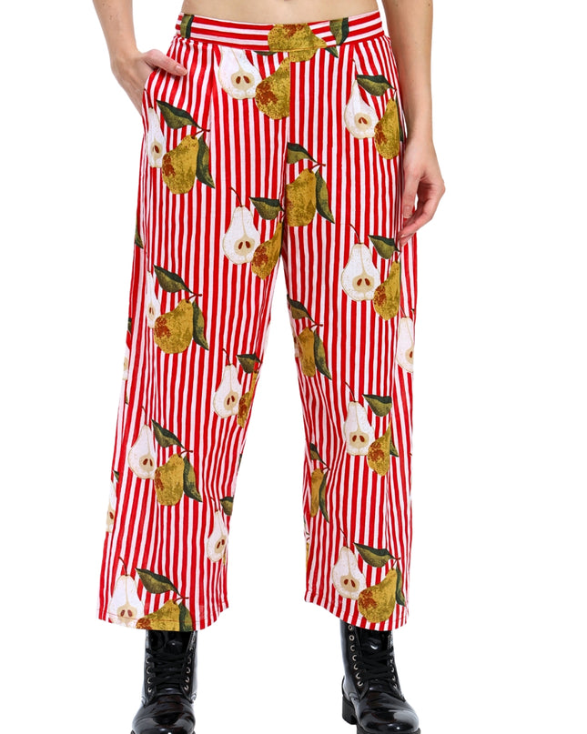 Red White Stripe Pear Coord Set