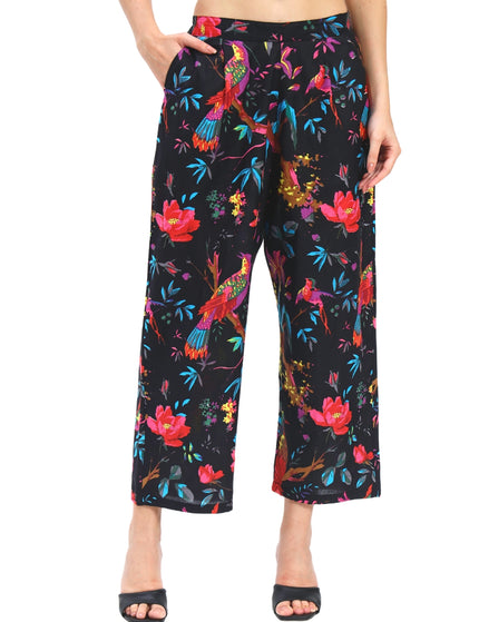 Black Bird Floral Coord Set
