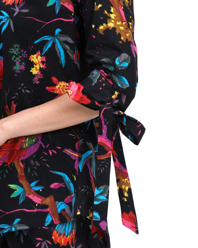 Black Bird Floral Coord Set
