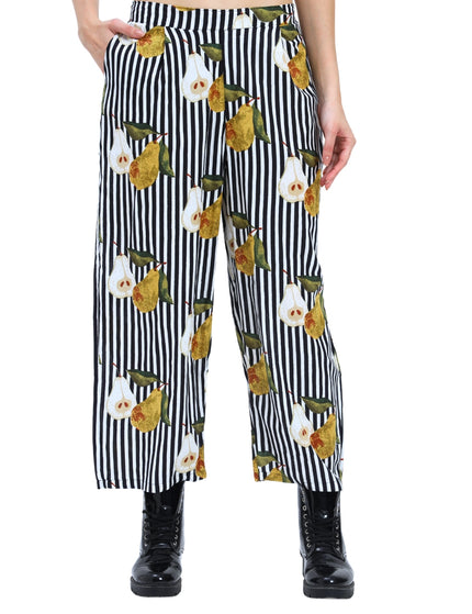 Black White Stripe Pear Coord Set