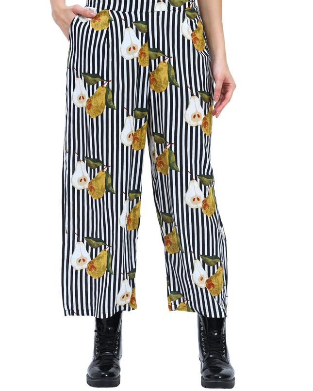 Black White Stripe Pear Coord Set