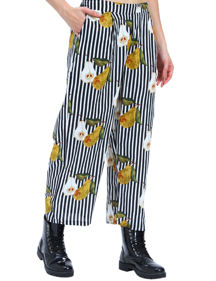 Black White Stripe Pear Coord Set