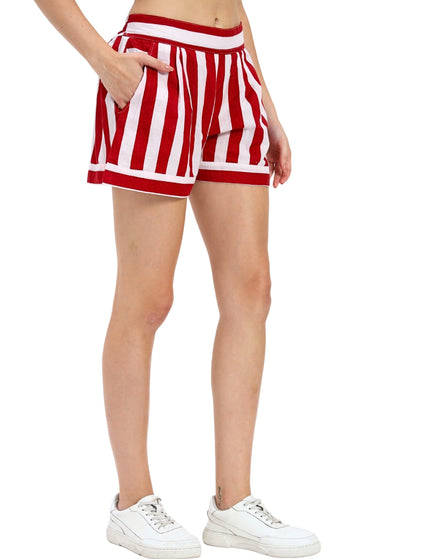Valentine Red & White Shirt And Short Pant Set