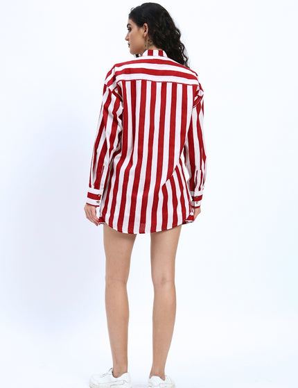 Valentine Red & White Shirt And Short Pant Set