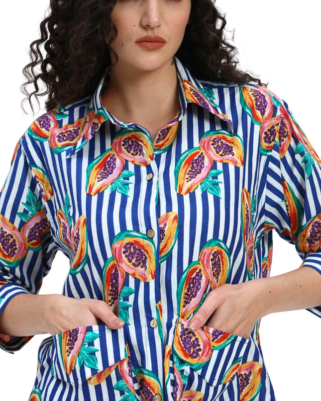 Stripe Papaya Shirt