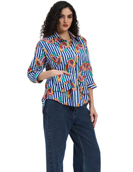 Stripe Papaya Shirt