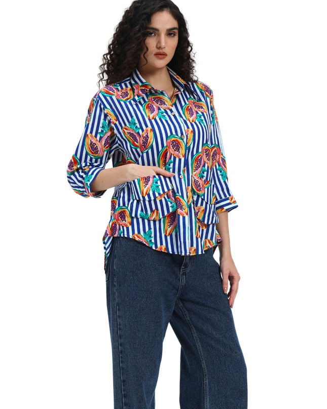 Stripe Papaya Shirt
