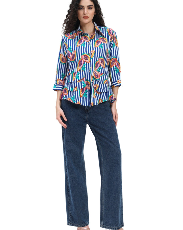 Stripe Papaya Shirt