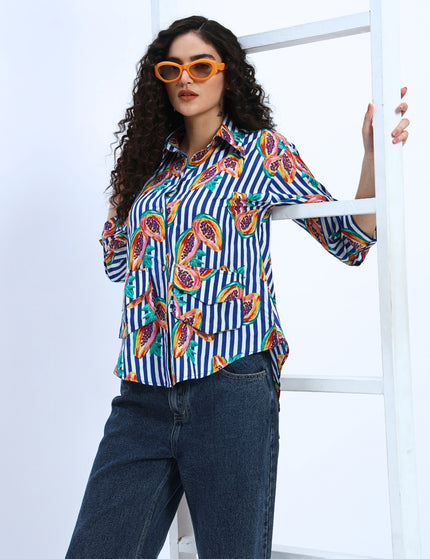 Stripe Papaya Shirt