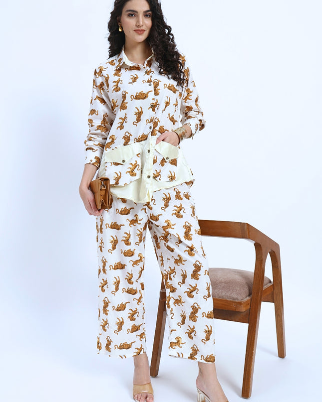 Tiger Print Coord Set