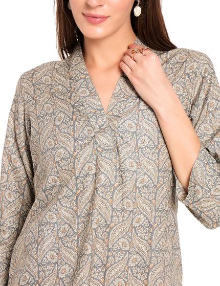 Cotton Kurti Plazo Set