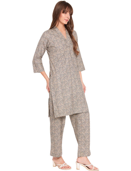 Cotton Kurti Plazo Set