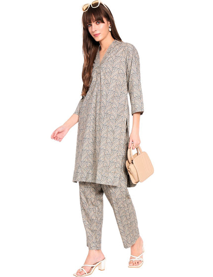 Cotton Kurti Plazo Set