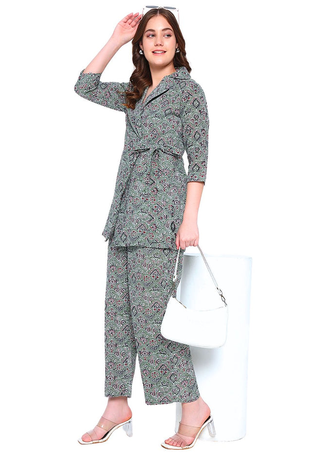 Premium Cotton Katha Fabric Formal Wear Set.