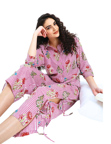 Floral Stripe Coord Set