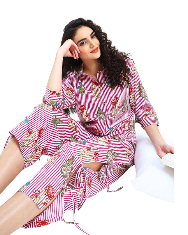 Floral Stripe Coord Set