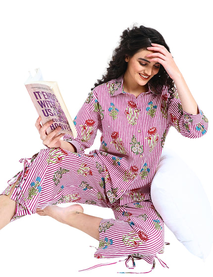Floral Stripe Coord Set