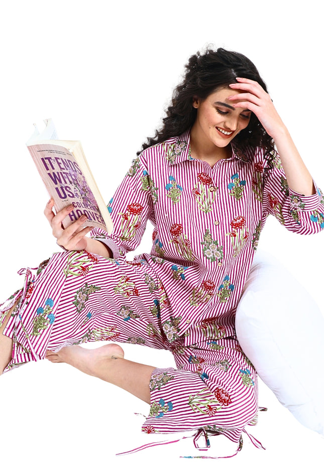 Floral Stripe Coord Set