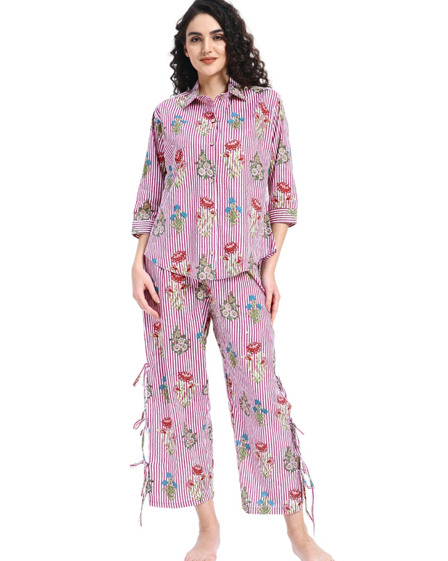 Floral Stripe Coord Set