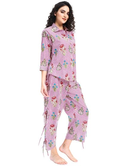 Floral Stripe Coord Set