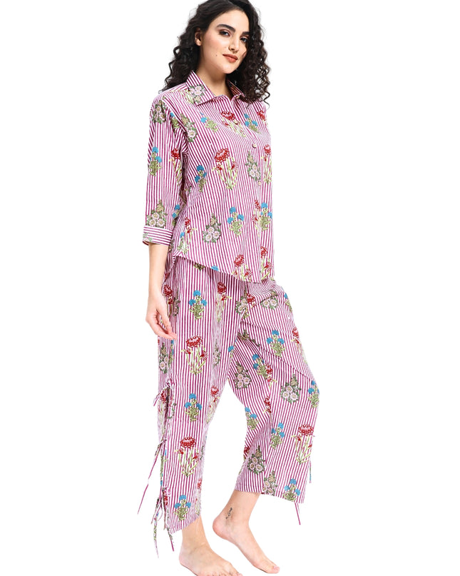 Floral Stripe Coord Set