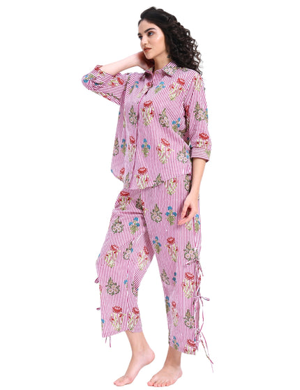 Floral Stripe Coord Set