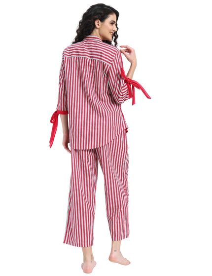 Mulberry Pink Stripe coord Set