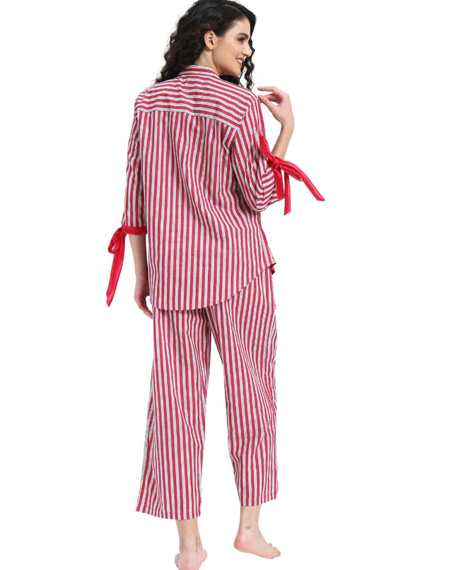 Mulberry Pink Stripe coord Set