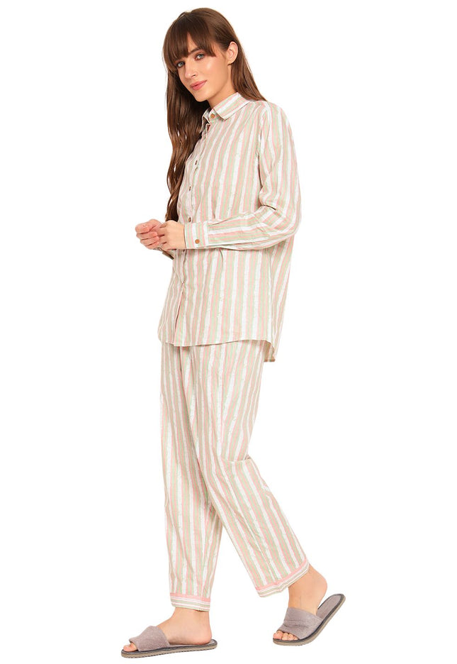 Easy on Me Stripe 100% Cotton Co-Ord Set