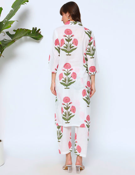 Peaceful Garden of Dreams Kurti Plazo Set