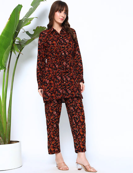 Floral Shirt Trouser Coord Set