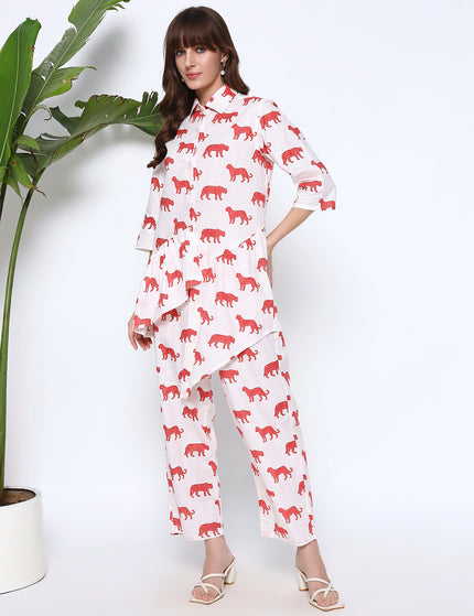 Snow Panther White Co-Ord Set