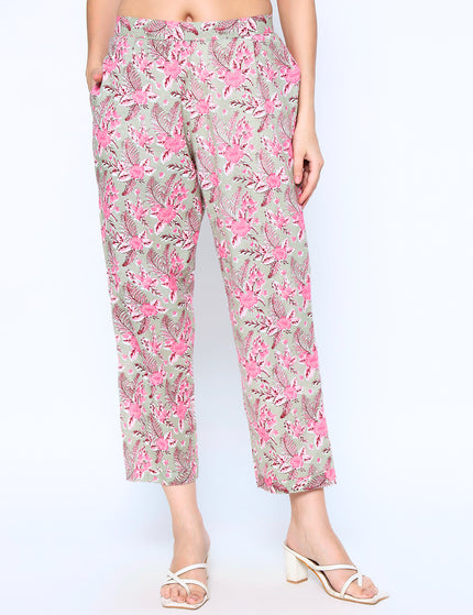 Floating Flower Shirt Trouser Set