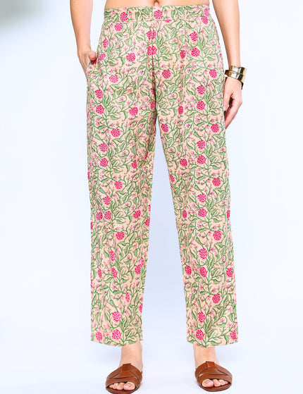 Sober Floral Beige Coord Set