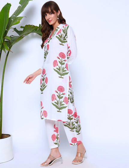 Peaceful Garden of Dreams Kurti Plazo Set