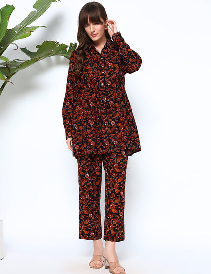 Floral Shirt Trouser Coord Set