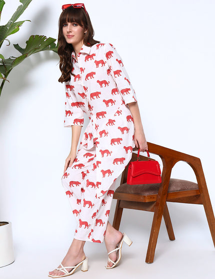 Snow Panther White Co-Ord Set